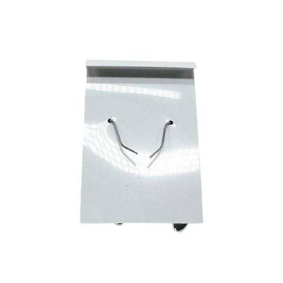 NEW Peridot Green Cubic Zirconia and White Gold Drop Earrings - Picture 7 of 9